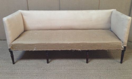A George 111 Mahogany 8 Legged Sofa C 1800