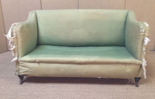 A Late Victorian Mahogany Sofa for Re Upholstery C 1900