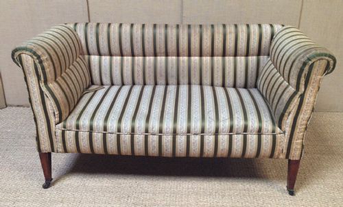 An Edwardian Double Drop Flap Sofa by Smith of Bristol Dated 1915
