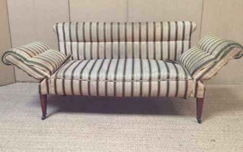 fig 1. An Edwardian double drop flap sofa by Smith of Bristol dated 1915