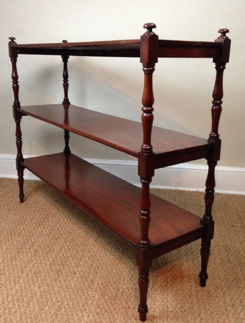 A Regency Mahogany Three Tier Stand C 1820