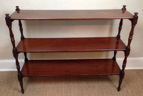 fig 1. A Regency mahogany three tier stand c 1820