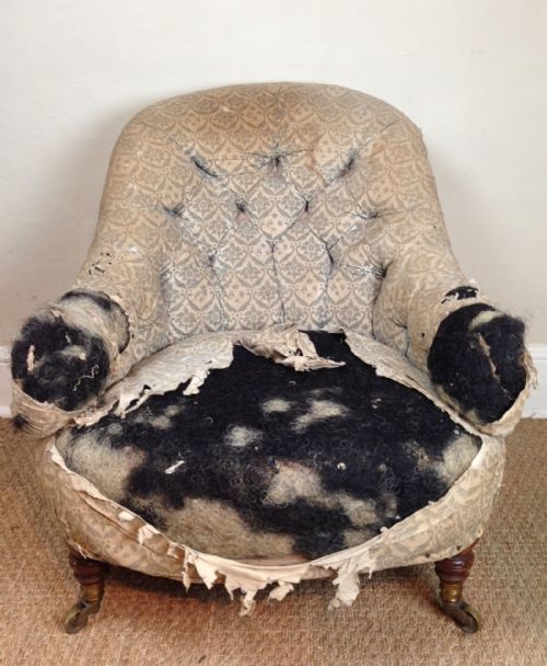 fig 1. An early Howard and Sons chair c 1880