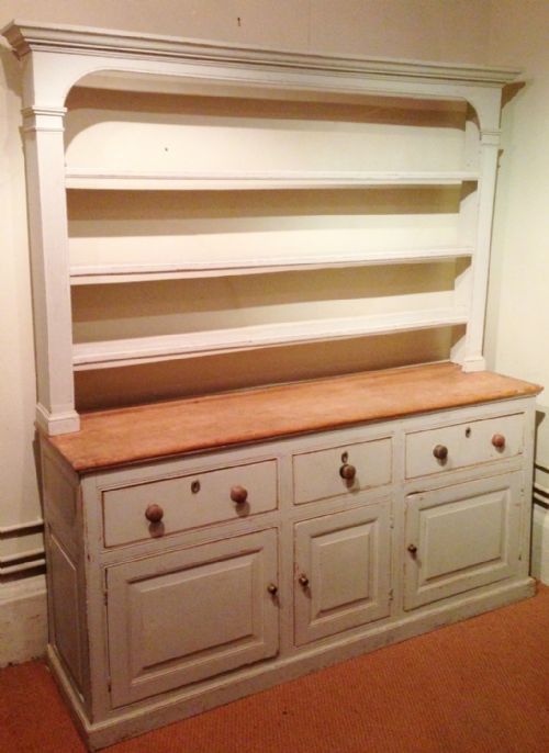 A Late Georgian Somerset Painted Pine Dresser C 1830