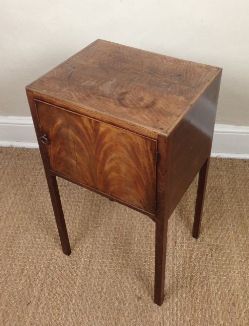 A Georgian Mahogany Bedside Table C 1790