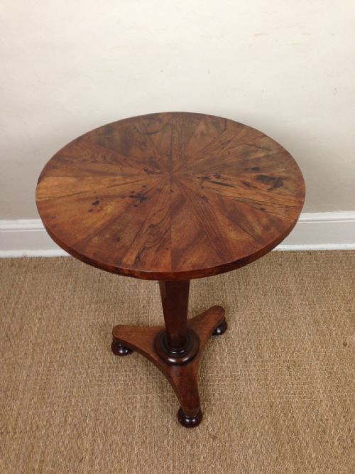 A William IV Rosewood and Mahogany Lamp Table C 1830