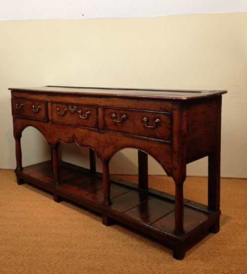 A George 111 South Wales Oak Potboard Dresser C 1780