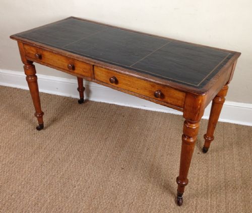 A Victorian Ash Writing Table C 1890