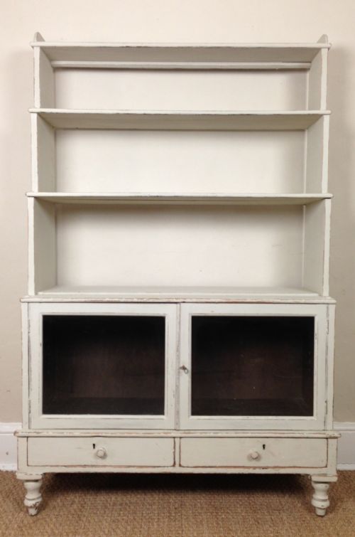 fig 1. A late Regency painted waterfall bookcase c 1830