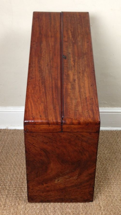 fig 1. A large Victorian mahogany folio cabinet c 1870