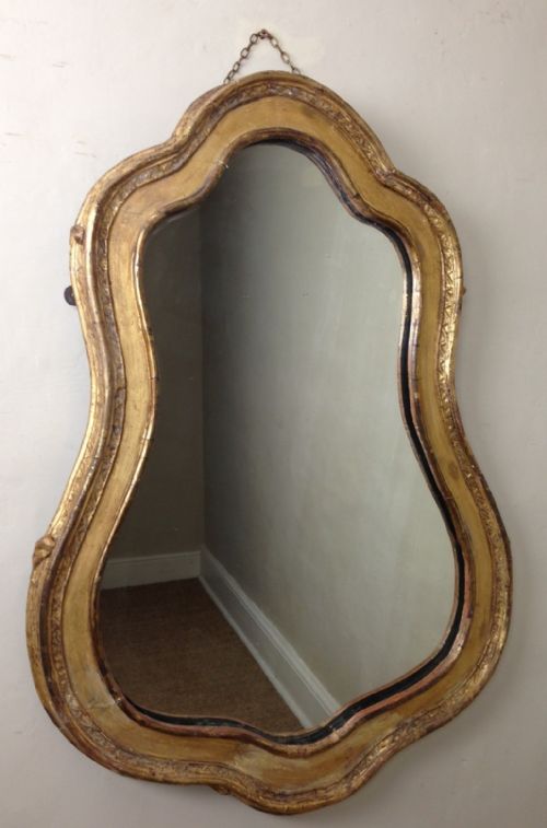 A William IV Cartouche Shaped Mirror C 1835