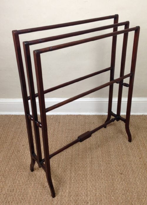 A William IV Mahogany Triple Towel Rail C 1835