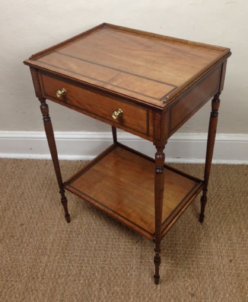 An Early Victorian Satinwood Lamp Table C 1850
