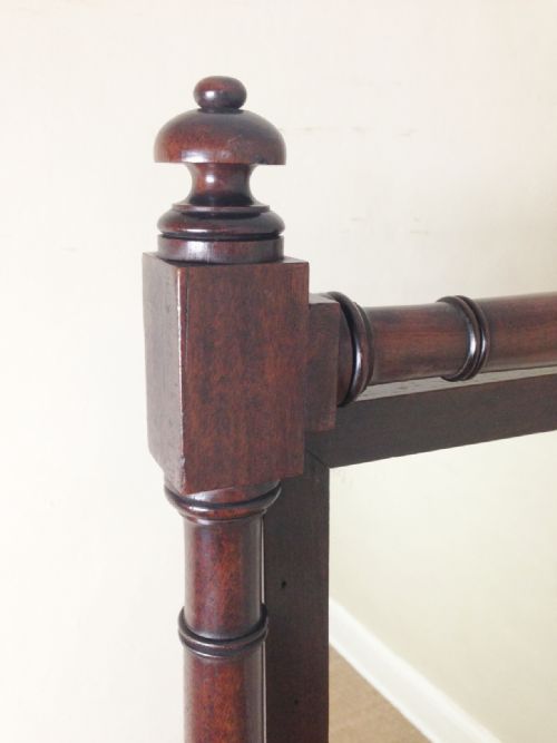 fig 1. A Regency mahogany cheval mirror c 1820
