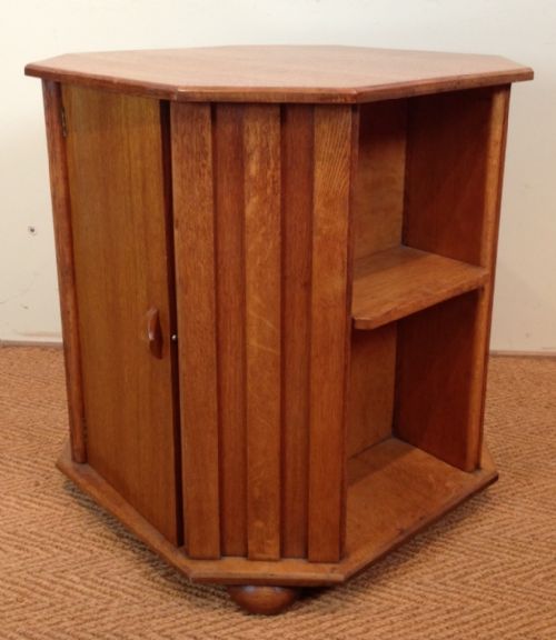 A Heals Type Octagonal Oak Book Table C 1930