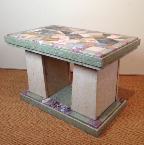 An Art Deco Specimen Marble Coffee Table C 1930