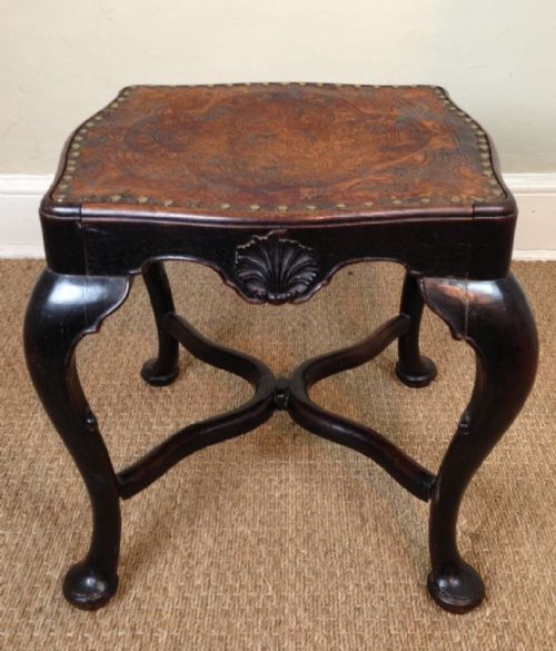 A Portuguese Colonial Hardwood Stool Late 19th C