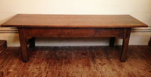 A Large 18th C Devon Oak Farm Table