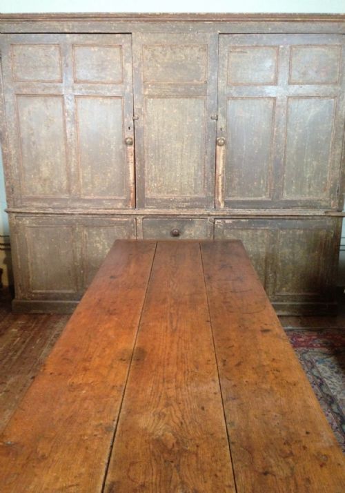 fig 1. A large 18th c Devon oak farm table