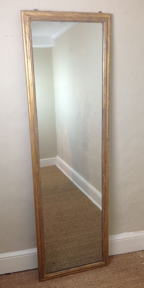 A Mid 19th Century Gilt Pier Mirror Dated 1863