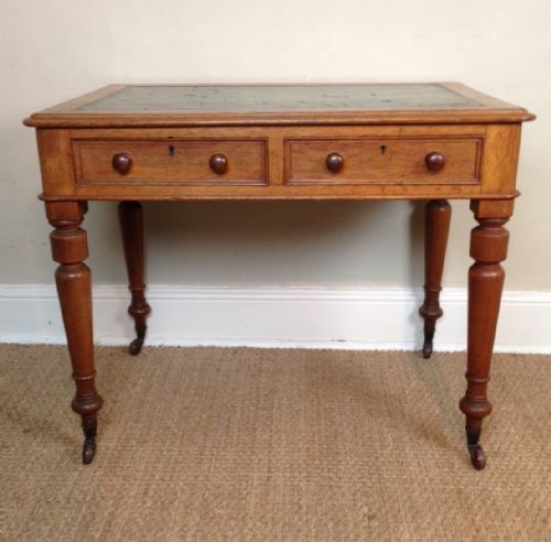 A Victorian Oak Writing Table C 1880