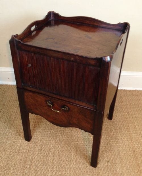 A George 111 Mahogany Bedside Commode C 1780