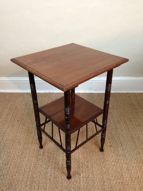 An Aesthetic Movement Walnut Table Designed by E W Godwin C 1880.
