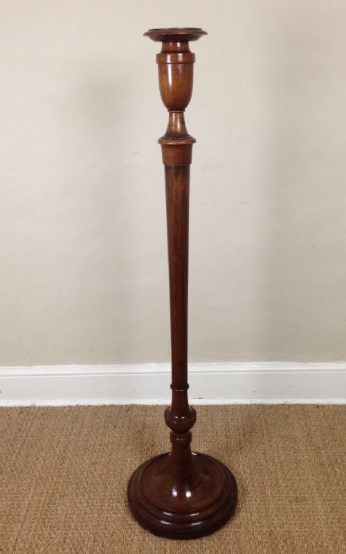 An Edwardian Walnut Standard Lamp C 1910