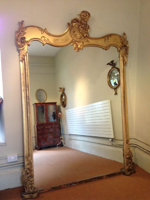 A Monumental Early Victorian Gilt Mirror C 1840
