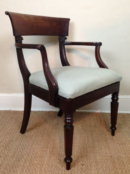 A George IV Mahogany Desk Chair C 1830