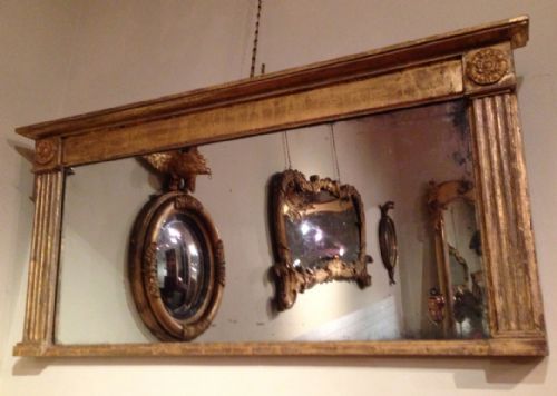 A Late Regency Gilt Overmantel Mirror C 1830