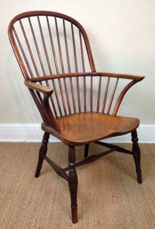 A Cornish High Back Elm Windsor Chair C 1850