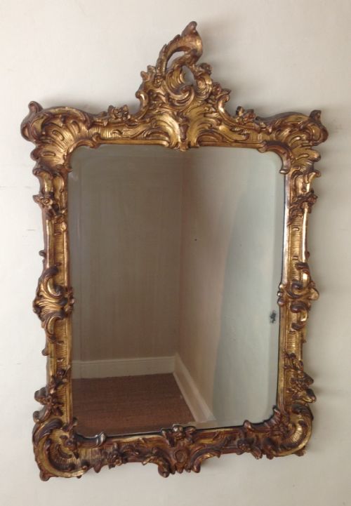 An Early Victorian Gilt Wood Mirror C 1860