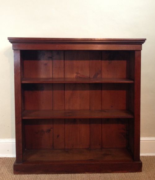 A Victorian Walnut Open Bookcase C 1880