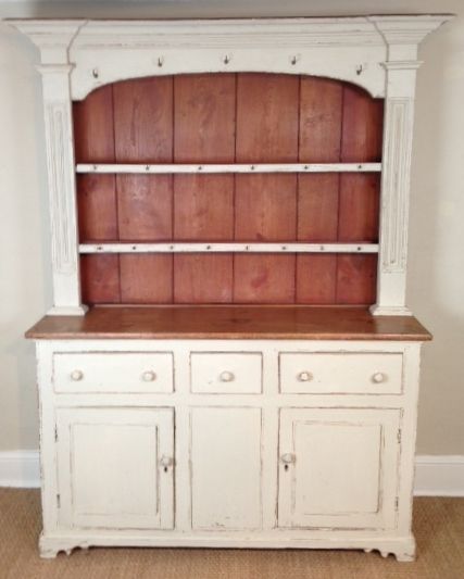 A  Late Georgian Somerset Painted Pine and Ash Dresser C 1830