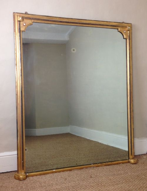 A Victorian Gilt Over Mantel Mirror C 1880