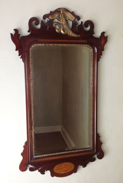 A Late Victorian Georgian Style Swansea Mirror C 1900