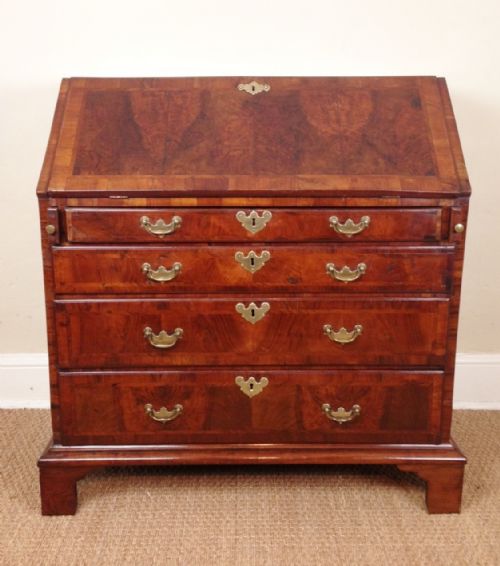 A Small George 11 Walnut Bureau C 1730