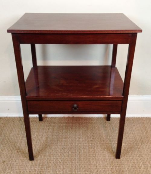 A George 111 Mahogany Bedside Table C 1800