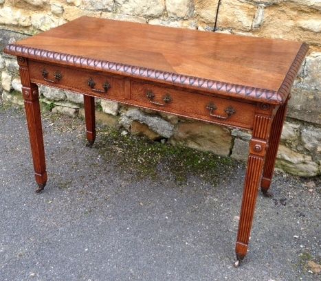 A Gothic Reform Oak Writing Table C 1870