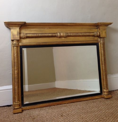 A Small Late Regency Gilt Overmantel Mirror C 1830