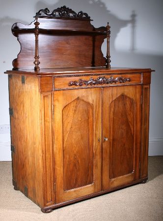 A Rare Mid 19th C Campaign Military Side Cabinet by Ross of Dublin C 1855