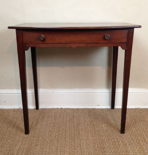 A George 111 Fiddle Back Mahogany Side Table C 1810