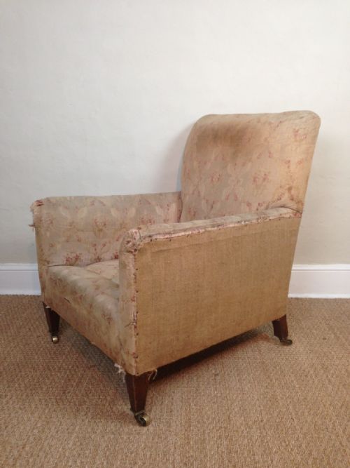 A Large Late Victorian Mahogany Armchair C 1900