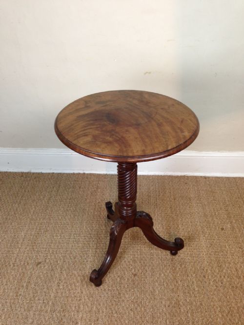 A Fine Late Regency Irish Mahogany Tripod Table C 1830