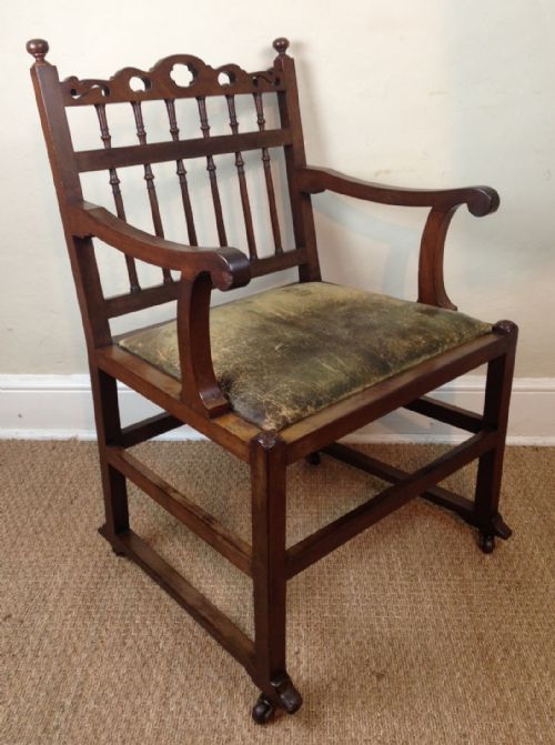 A George 111 Mahogany and Leather Armchair C 1770