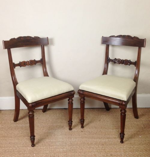 A Pair of George IV Rosewood Side Chairs