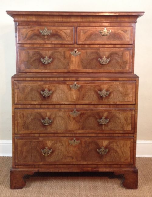 A George 1 Walnut Chest on Chest C 1720