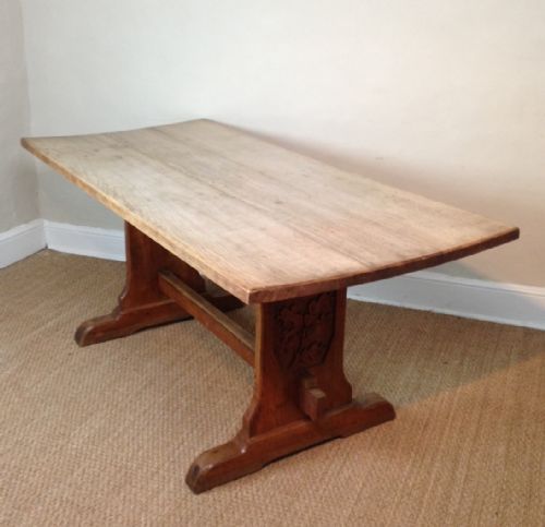 An Arts and Crafts Oak Refectory Table C 1920
