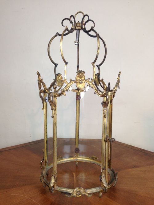 A Rare Louis XV Ormolu Hanging Lantern C 1770